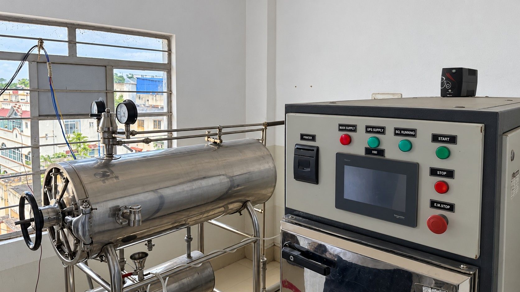 Autoclave for sterilisation at PMCH