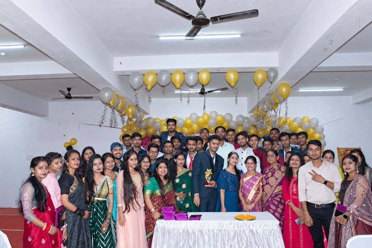 Students at a farewell programme