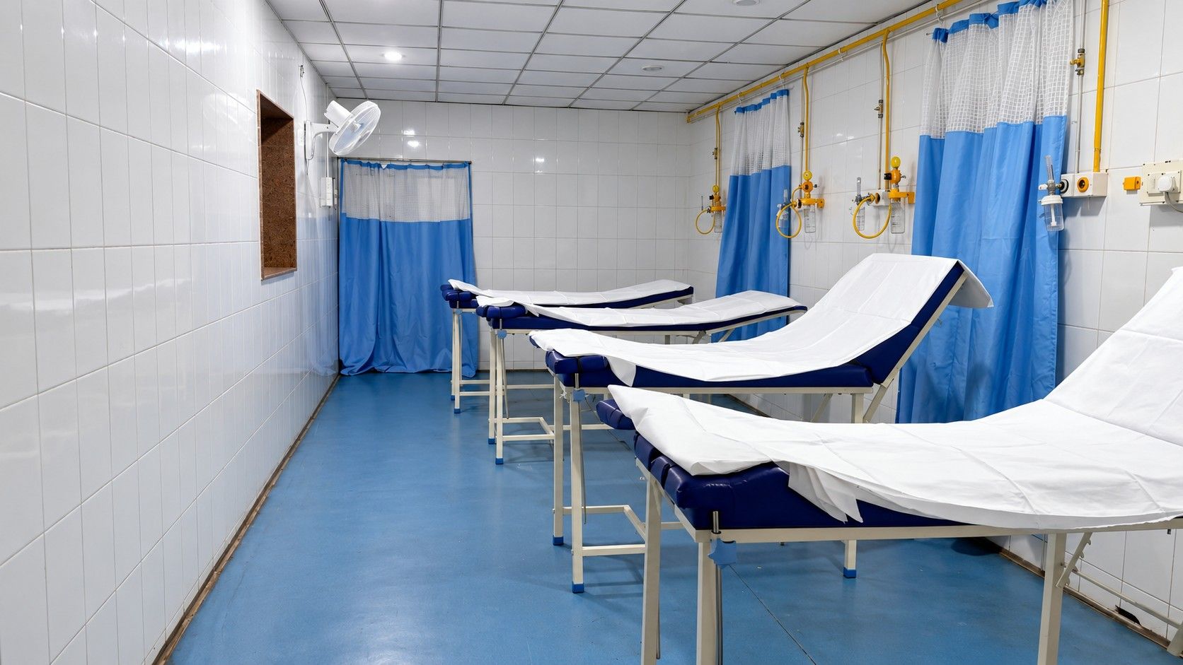 The recovery room at the hospital