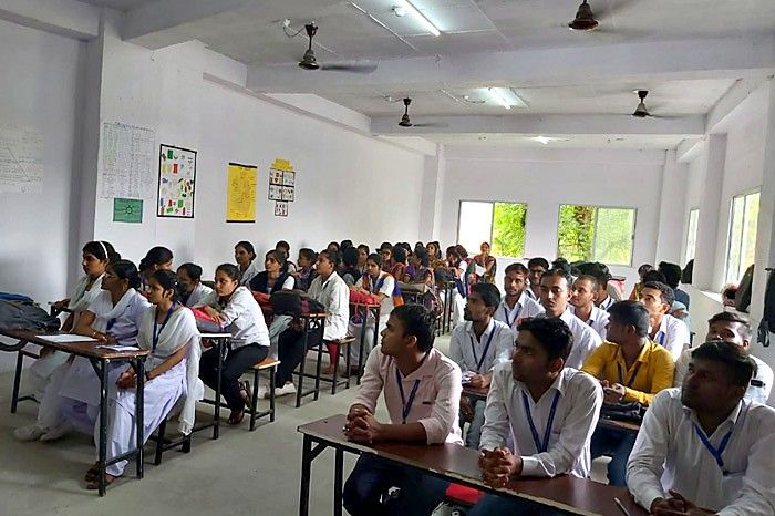 Students in a classroom